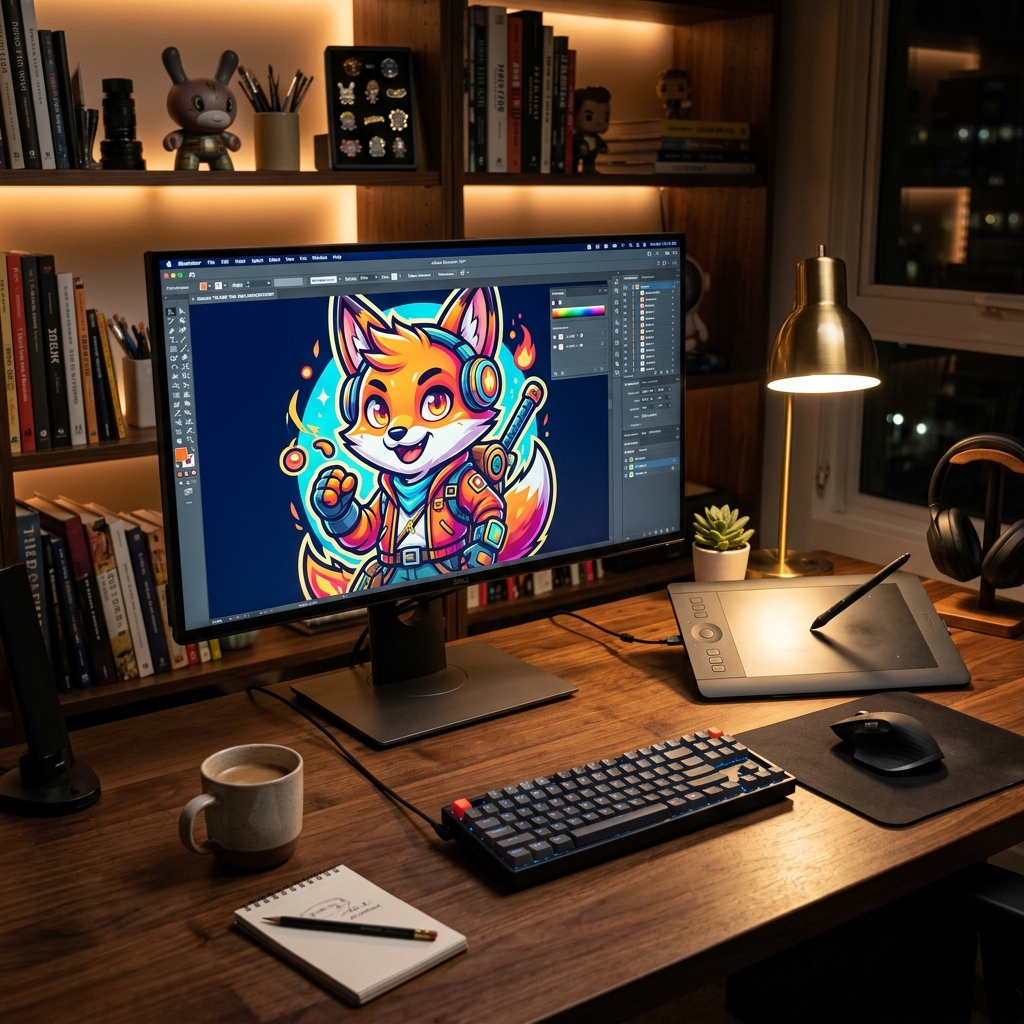 Professional vector character illustration team at DigitizingMill
