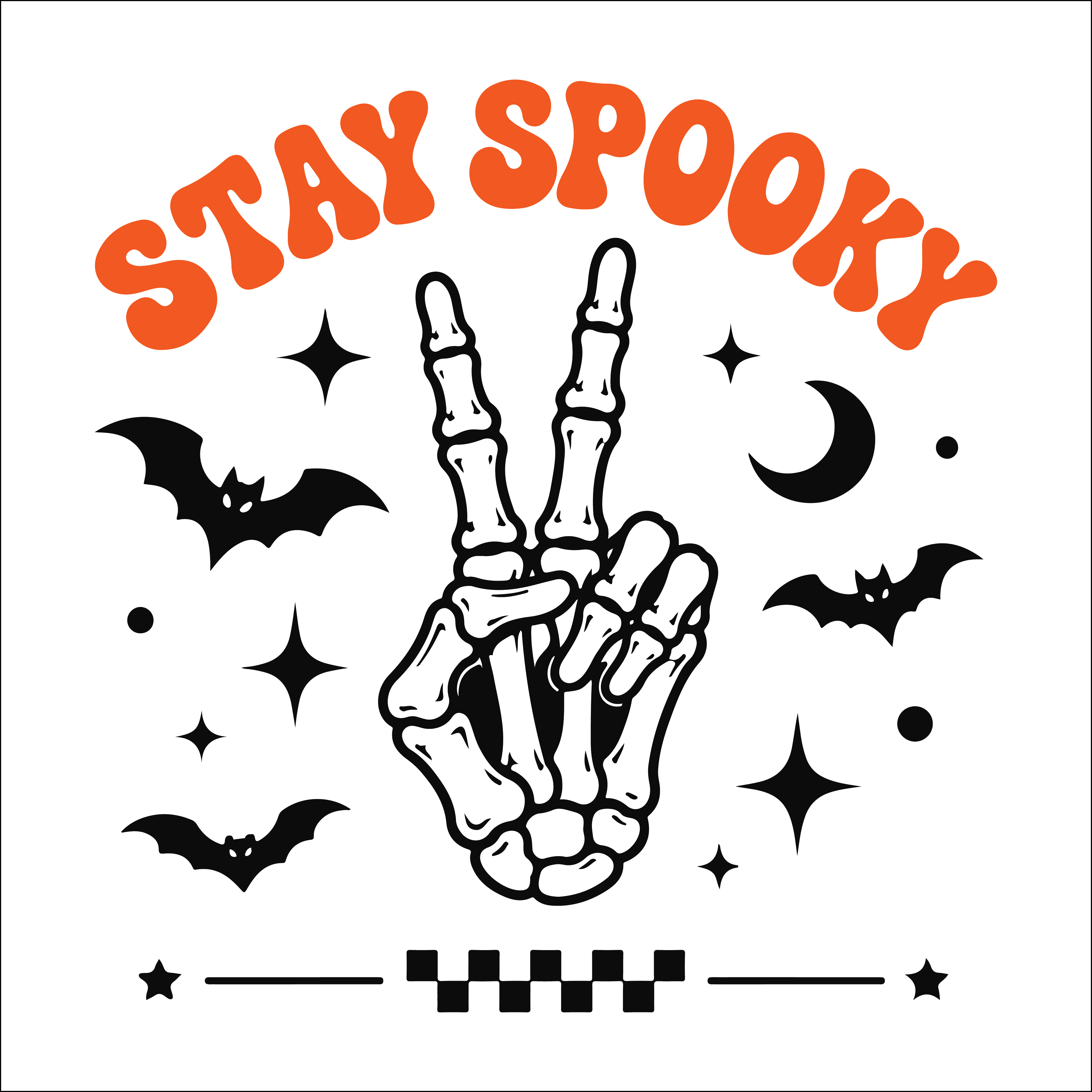 Stay Spooky Skeleton Hand SVG PNG