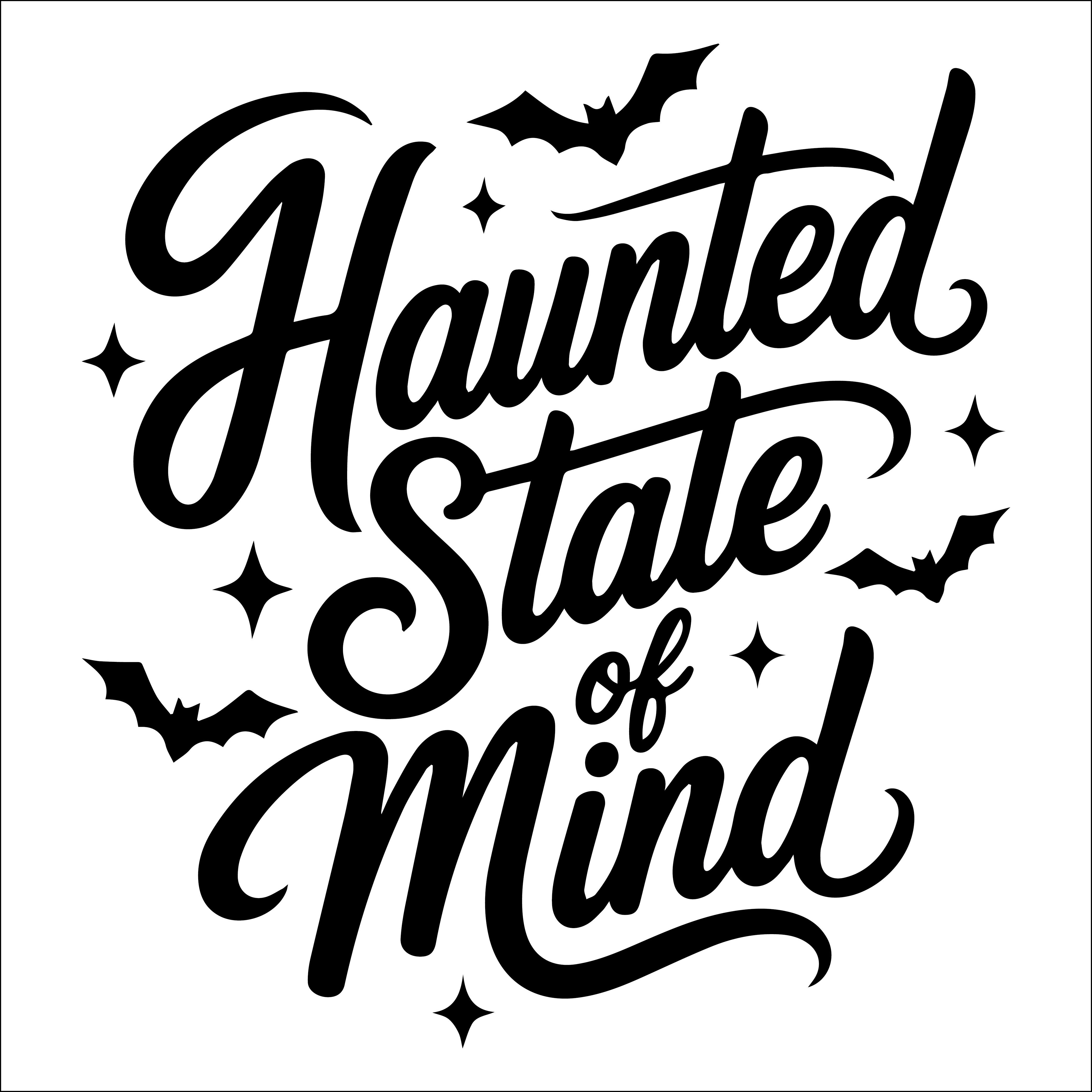 Haunted State of Mind Script SVG PNG