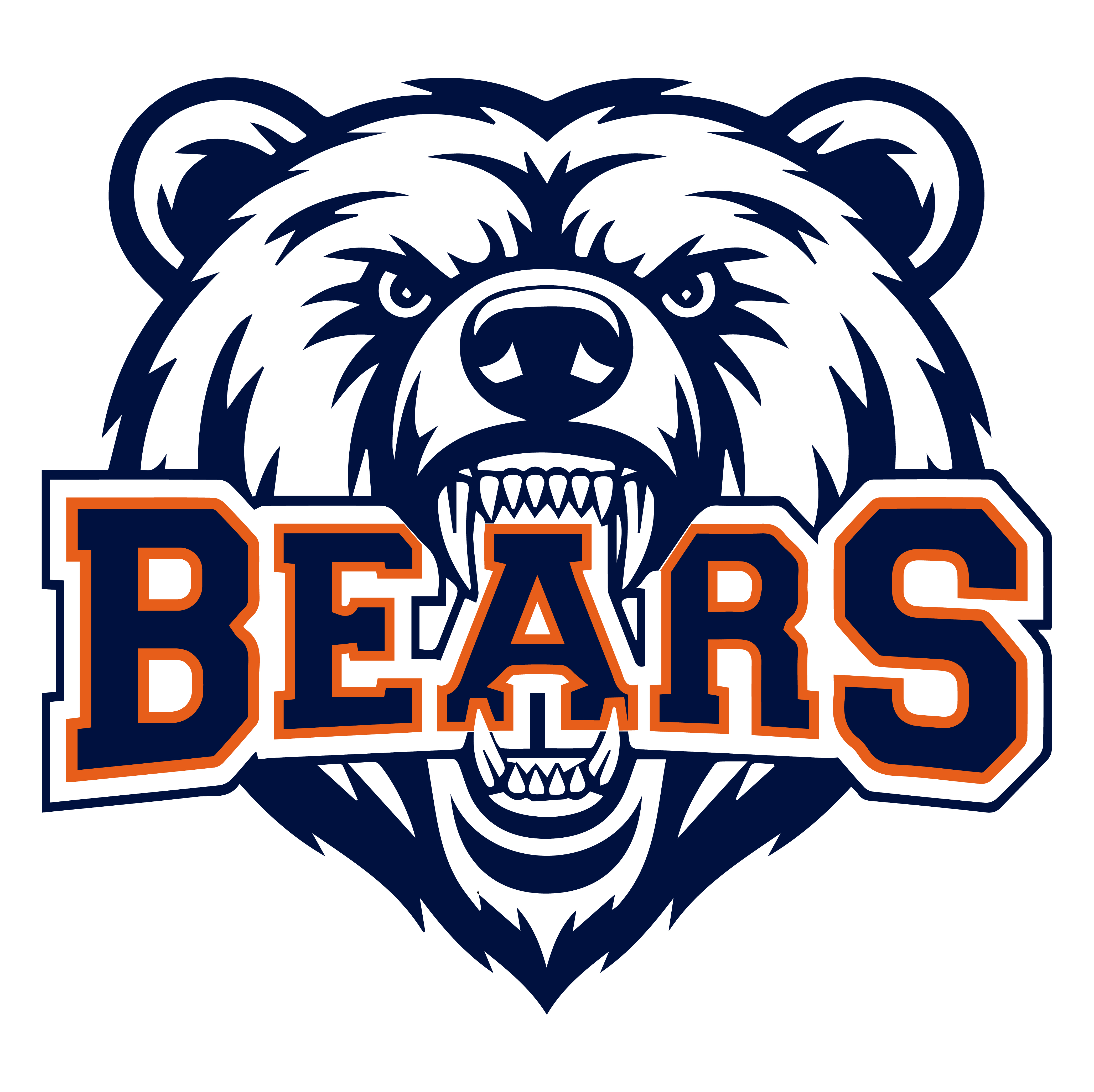 Fierce Bear Mascot Head SVG PNG
